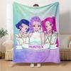 Huntrx Fantasy Trio Flannel Blanket Super Soft Warm Cozy Blanket For Sofa Bed Office Travel Allseason Home Decor Gift