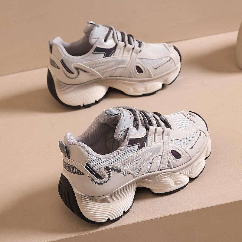 Autumn Platform Student Dad Shoes Women'S Mesh Breathable Sneakers Versatile Ugly Cute Dirty Retro Super Cool Tide
