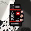 Чехол для телефона INS Light Ticket Airplane для iPhone 11 12 13 mini pro XS MAX 8 7 6 6S Plus X 5S SE 2020 XR
