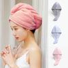 Women Microfiber Towel Hair Towel Bath Hats Embroidered Home Terry Quick Drying BathroomTurban for Drying Hair