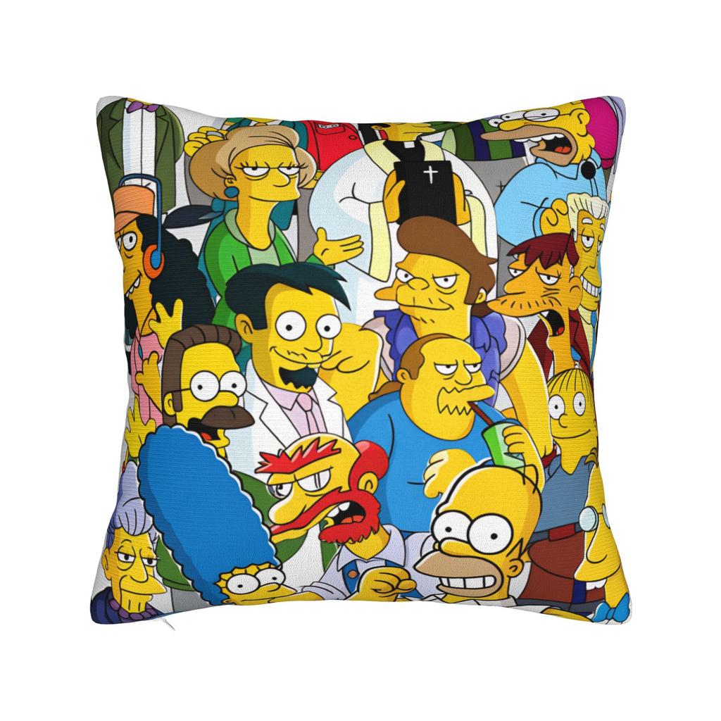 Marge SSimpsons Head Repeat Pattern Pillow Cover Funny Pillow Case For Sofa Home Decor Soft Pillowcases Gift Idea