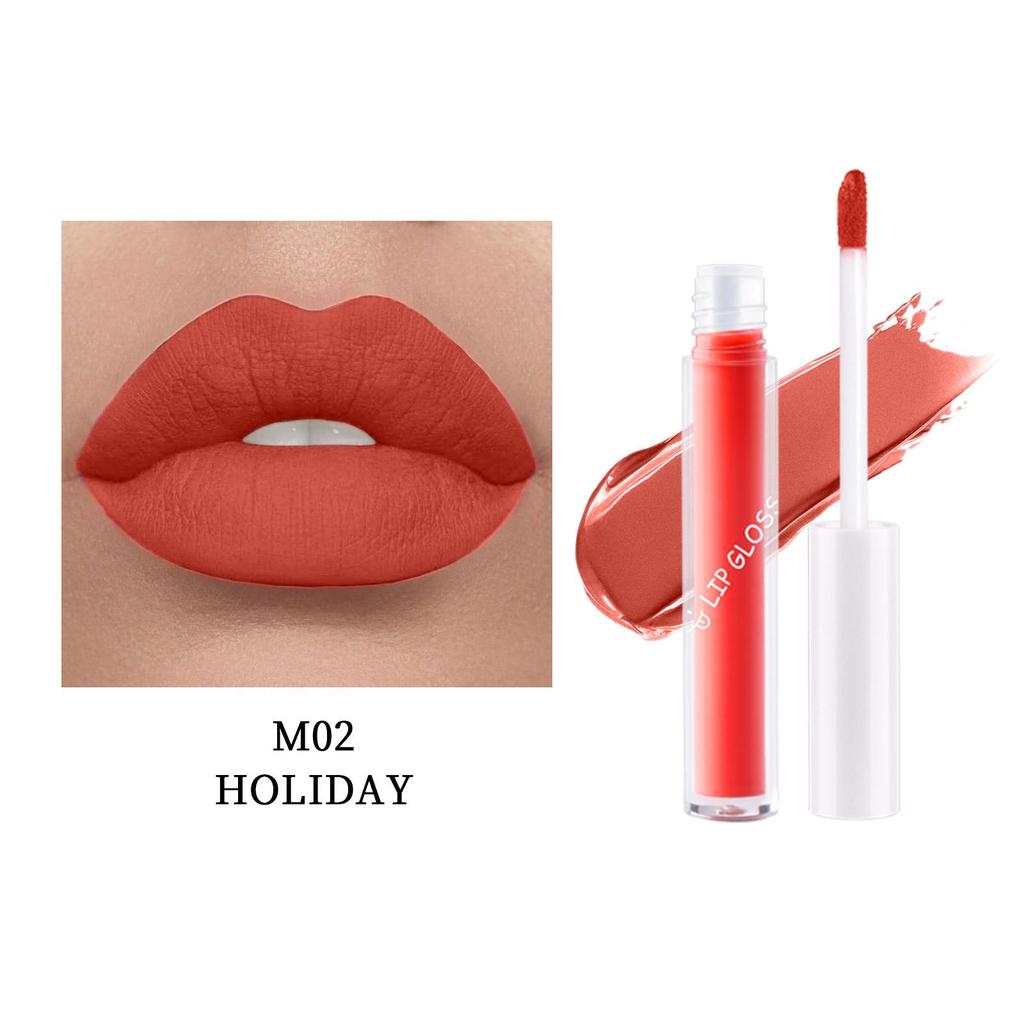 LAMUSELAND Keep Smile Водостойкая матовая жидкая помада, долговечная антипригарная чашка, блеск для губ, пухлое масло для макияжа губ, 1,5 г