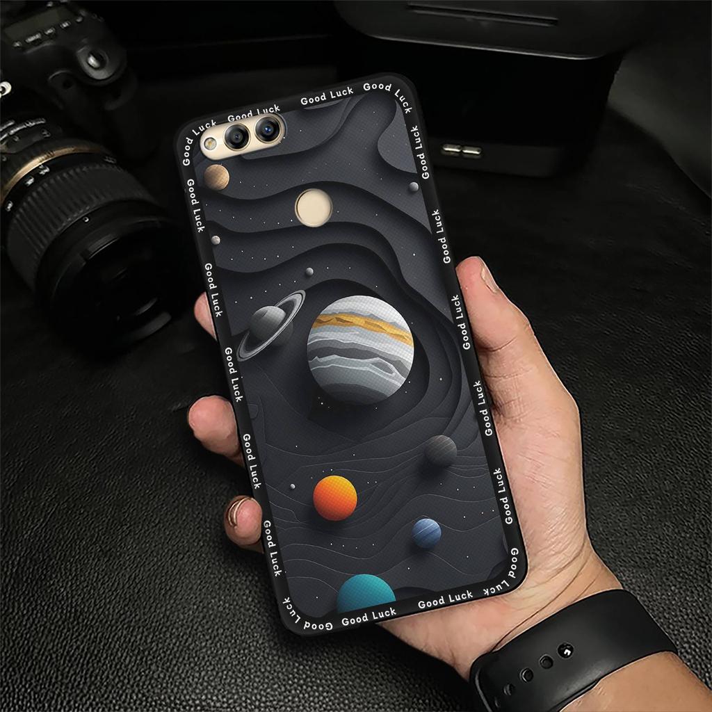 Fashion Design Soft Case Phone Case For Huawei Honor 7X/Mate SE Shockproof Full Wrap Back Cover Cartoon Protective Cover