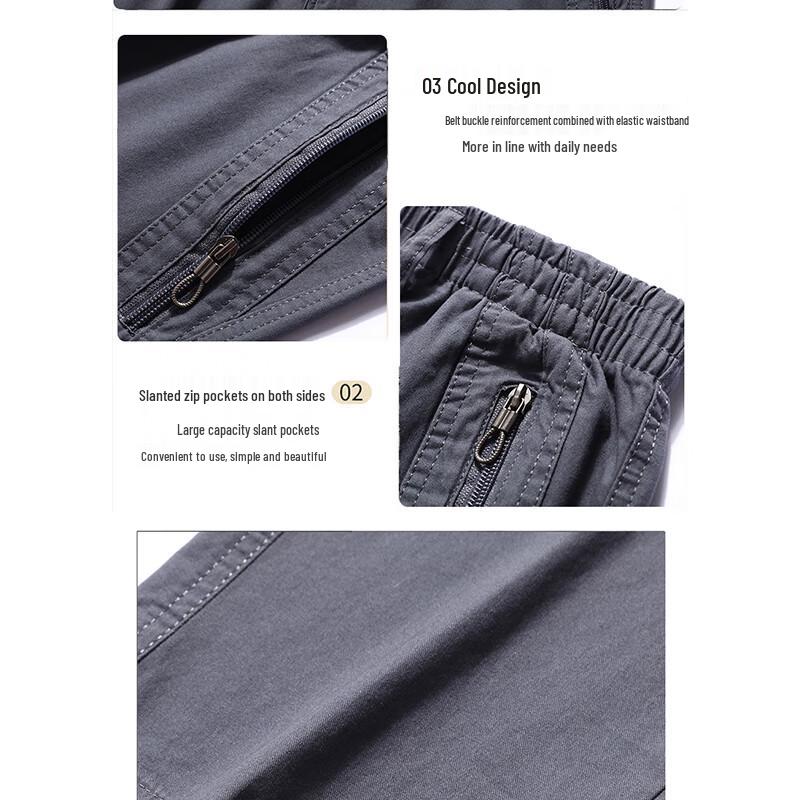 Мужские повседневные брюки карго прямого кроя из чистого хлопка Maoren