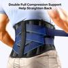 1Pcs Compression Back Brace - Lumbar Support Belt For Herniated Disc,Workout,Heavy Lifting,Posture Correction (Men & Women)