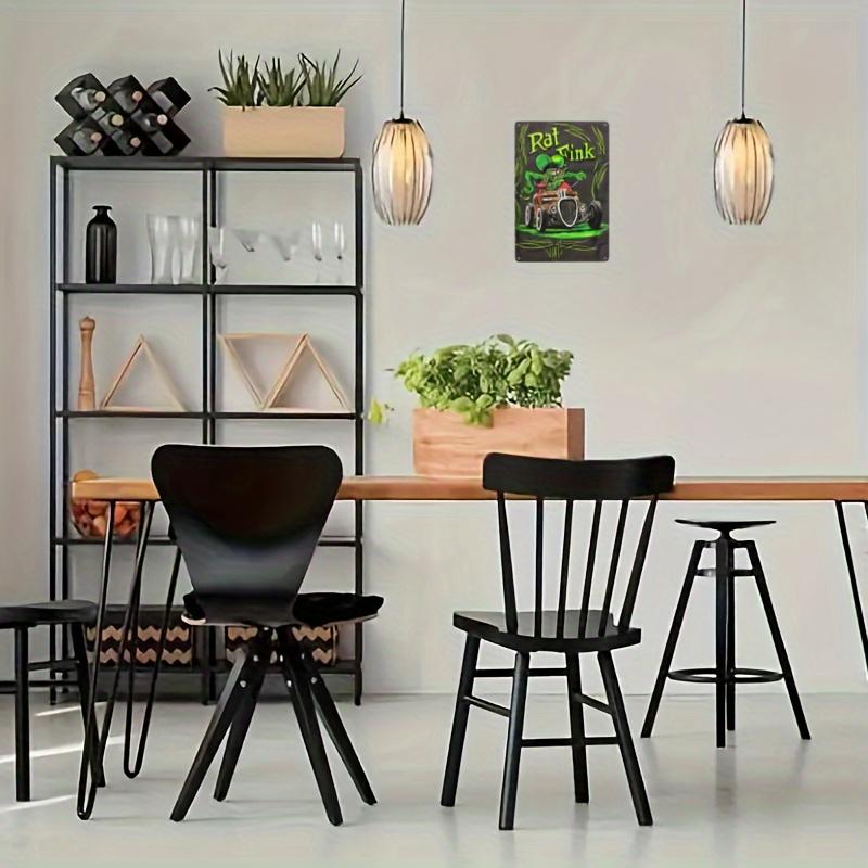 Винтажная железная вывеска Rat Fink, классический хот-род, настенное искусство для бара, гаража, предварительно просверленная настенная металлическая табличка