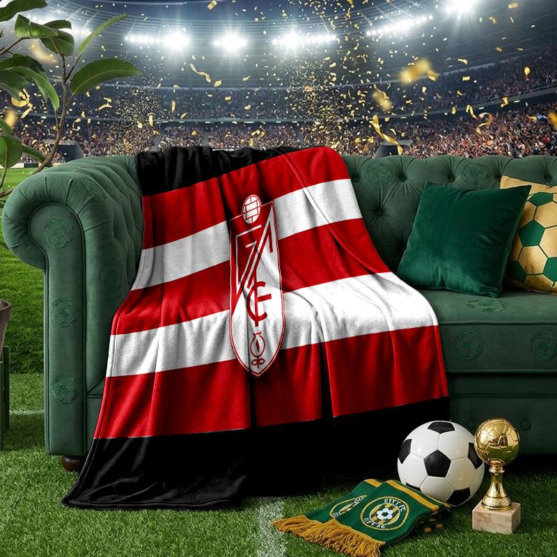 Granada Golden Crest Throws Blanket Flannel Blankets Plush for Couch Bed Gifts for Men Women Travel picnic blanket Christmas fan gifts