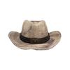 Cowboy Hat Band for Adult with Bull Head Buckle Vintage Ethnic Panama Cap Band for Women Men Fedora Hat Accessories