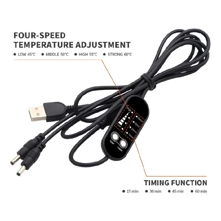 USB-перчатки с подогревом на руль, грелка для рук для мотоцикла, водостойкие, противоскользящие
