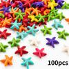 100 шт. бирюзовых морских черепах в виде звезды Чжухай, красочные бусины морской жизни, бисер для рукоделия, изготовление ювелирных изделий, браслетов, ожерелий, цепочек для ног, принадлежности для самостоятельного изготовления
