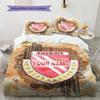 Energie Cottbus Anniversary Custom Name Pattern Bedding Quilt Set Quilt Cover Pillowcase Home Birthday Gift(1 * duvet cover + 2 * pillowcase, without 