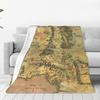 L-Lords Of The R-Rings Flannel Blanket Warm Throw Blanket for Bedroom Travel Office Fluffy Bedspread Sofa Bed Cover
