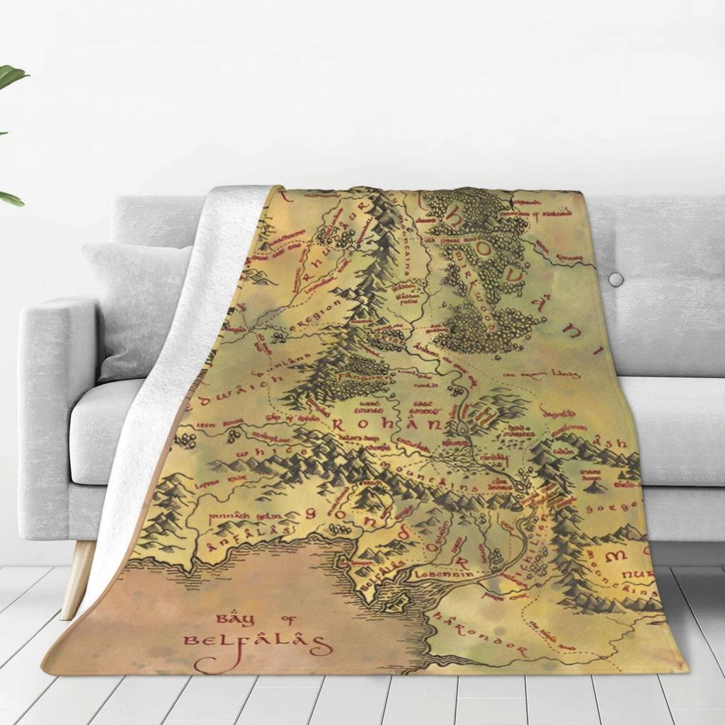 L-Lords Of The R-Rings Flannel Blanket Warm Throw Blanket for Bedroom Travel Office Fluffy Bedspread Sofa Bed Cover