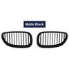 2PCS Front Kidney Racing Grille for BMW E60 E61 M5 Series 2003-2010 Single Line Modification Sport Grilles Hood Grill Car Stying