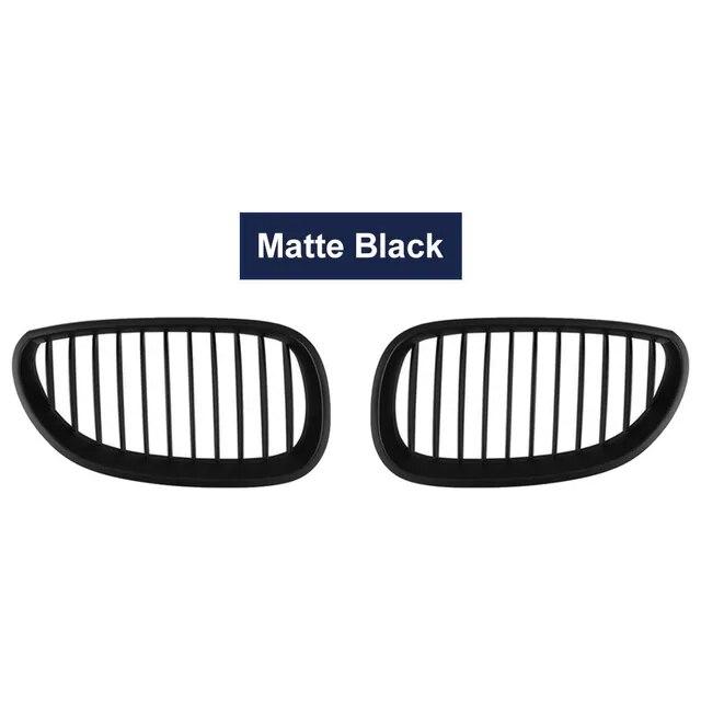 2PCS Front Kidney Racing Grille for BMW E60 E61 M5 Series 2003-2010 Single Line Modification Sport Grilles Hood Grill Car Stying