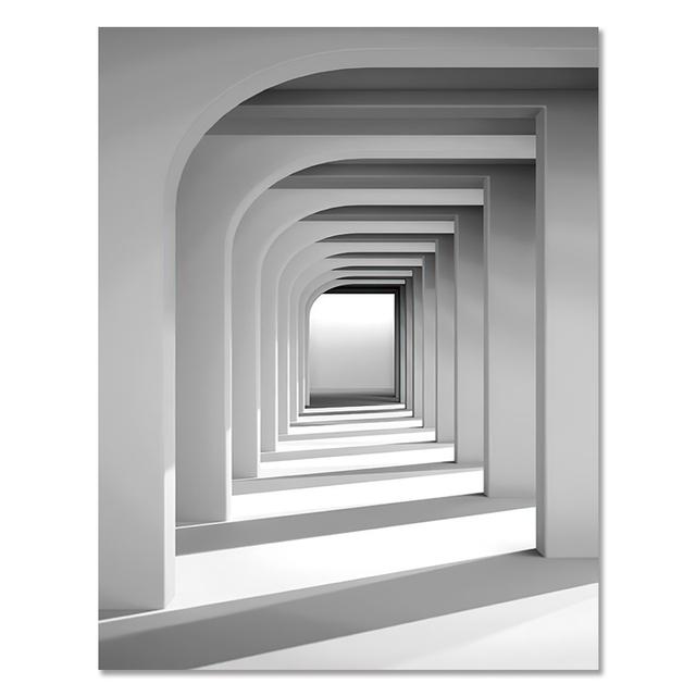 Скандинавские черно-белые геометрические космические художественные холсты, постер, картина с принтом, абстрактные 3D настенные художественные картины для гостиной, современный декор