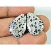 15.90Cts. Natural Dalmation Jasper (15mm X 23mm Each) Cabochon Match Pair SK-2516