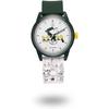 Q&Q SmileSolar Коллекция Peanuts Лесной Гольф Часы R02A-510VK Часы на солнечной батарее