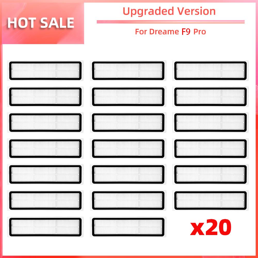 Совместимость с роботом-пылесосом Dreame F9 Pro, сменная основная боковая щетка, фильтр HEPA, насадка для швабры, запасные части, аксессуары