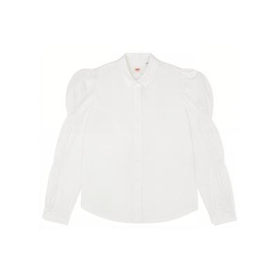 Levis Блузка с пышными рукавами и длинным рукавом Женские топы Белый A1883-0000