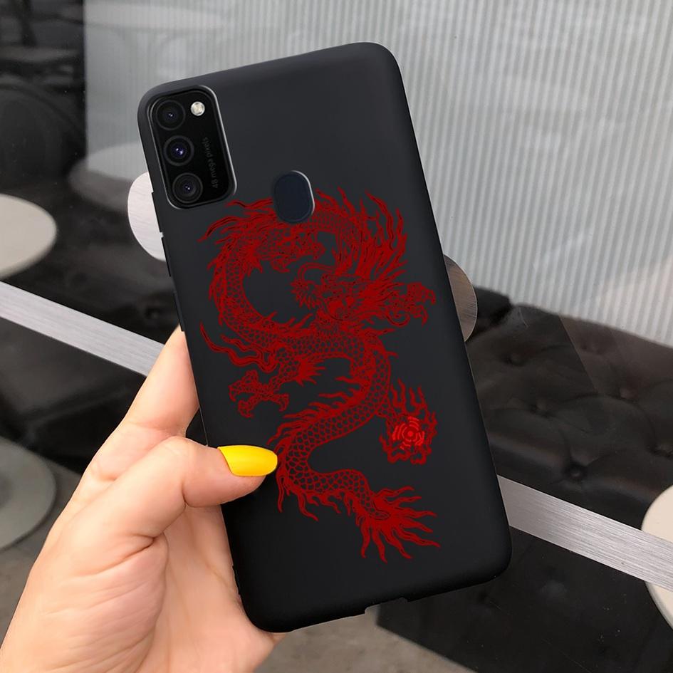 Чехол для Samsung M21 6,4 дюйма Мягкий силикон Сердечко TPU Чехол для Samsung Galaxy M21 M 21 SM-M215F M215 Задняя панель телефона Funda