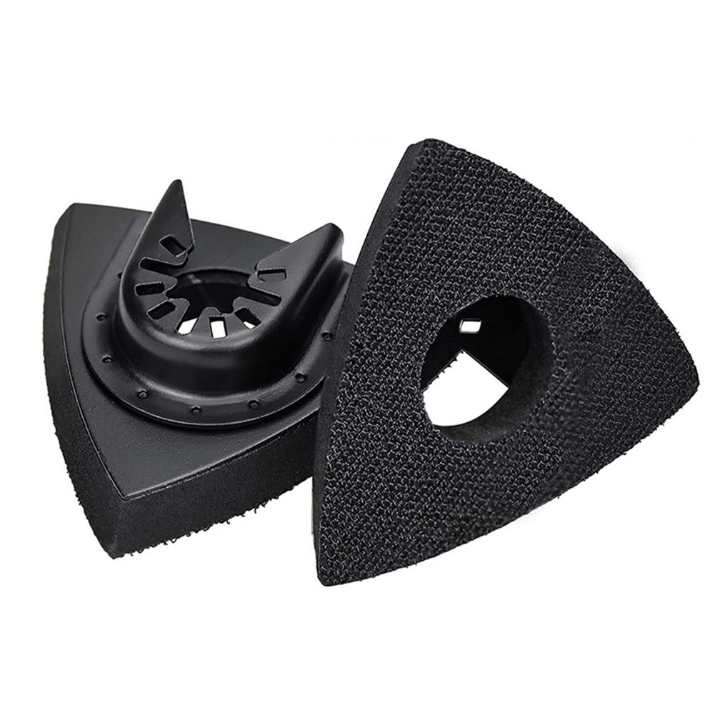 4 шт. Треугольные шлифовальные подушечки 80 мм с крючком и петлей Шлифовальный треугольник Колеблющаяся наждачная бумага Лезвие для многофункционального инструмента Аксессуар для колеблющегося инструмента