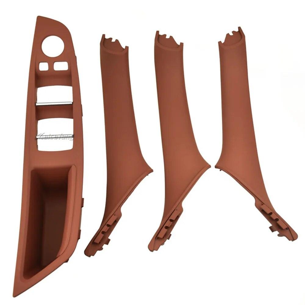 Beige Black Car Inner Door Panel Handle Pull Trim Cover Fit For BMW 5 Serie F10 F11 520i 528i 525d 535i 51417225857 51417225853