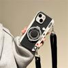 Роскошный чехол для телефона Ins с 3d камерой через плечо и веревкой для Iphone 14 13 12 11 Pro Max, милый силиконовый противоударный мягкий чехол Funda