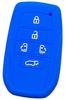 IKT Smart Key Silicone Cover for Toyota Cars 5 Buttons Blue / New Alphard