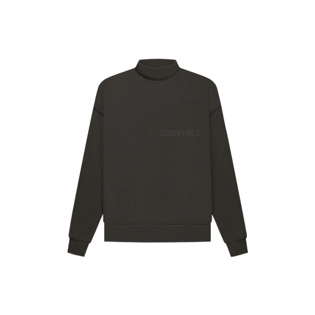 Fear of God Essentials Флисовая Толстовка с Длинным Рукавом FW22 Унисекс Толстовка Серая Черная FOG-FW22-044