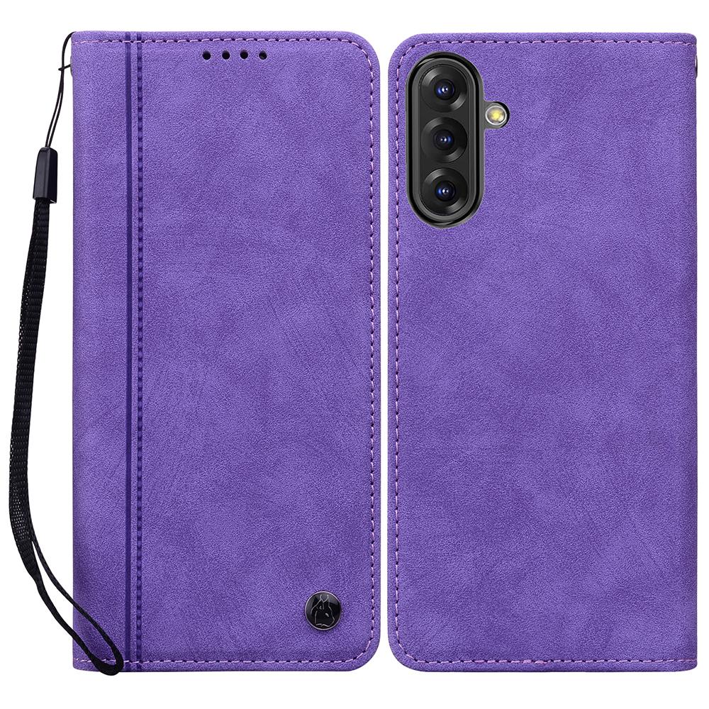 Чехол для Samsung Galaxy A36 5G/A56 5G с узором из линий, кошелек, кожаный чехол для телефона со шнурком