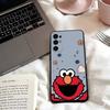 Cartoon S-Sesame S-Street Cookie Phone Case For Samsung S25,S24,S21,S22,S23,S30,Ultra,S20,Plus,Fe,Soft Silicone Black Cover