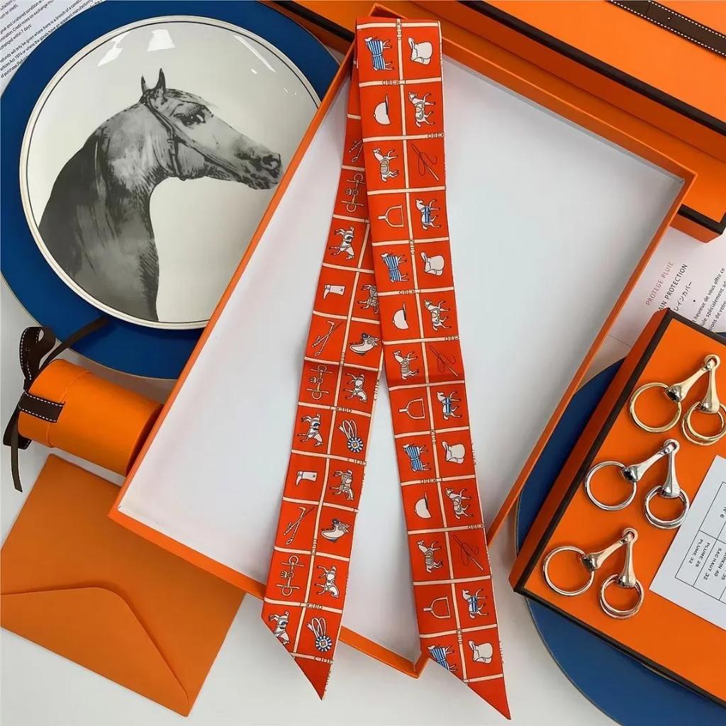 100% Mulberry Silk Ribbon Long Hair Bows Scarf Headscarf Fashion Hair Ties Ribbons Multifunctional Headband Bandana Hair