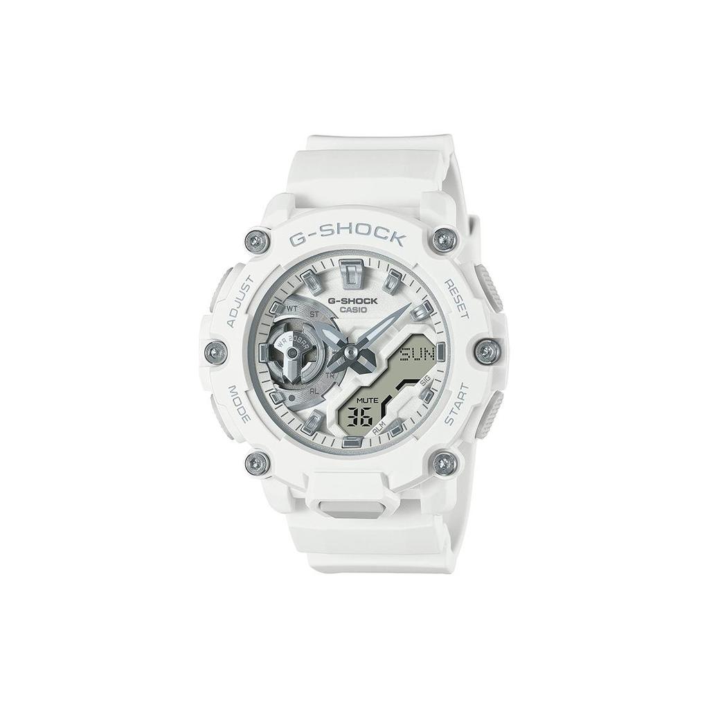 Casio G SHOCK 200м Водонепроницаемые Кварцевые Часы Ремешок из Смолы Женские Часы Белый Циферблат GMA-S2200M-7AJF
