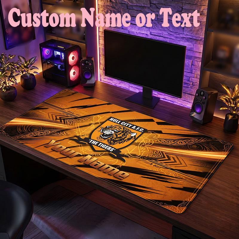 Hull FC Customized Name Text Mouse Pad, Large Desk Mouse Mat Personalized Home Office Present