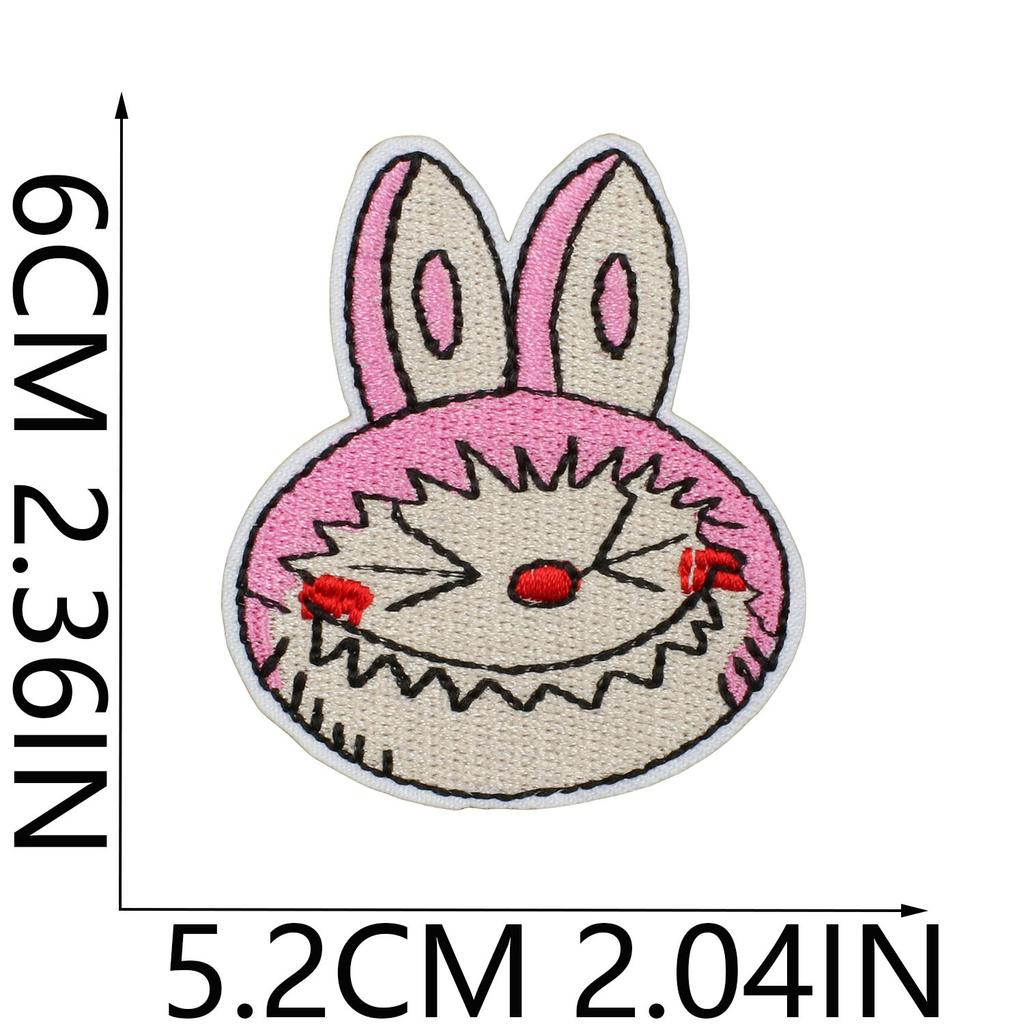 Animated Characters Cute Big Head Embroidery Cloth Sticker Bag Decoration Forest Elf Patch Sticker Heat Transfer Computer Embroidery