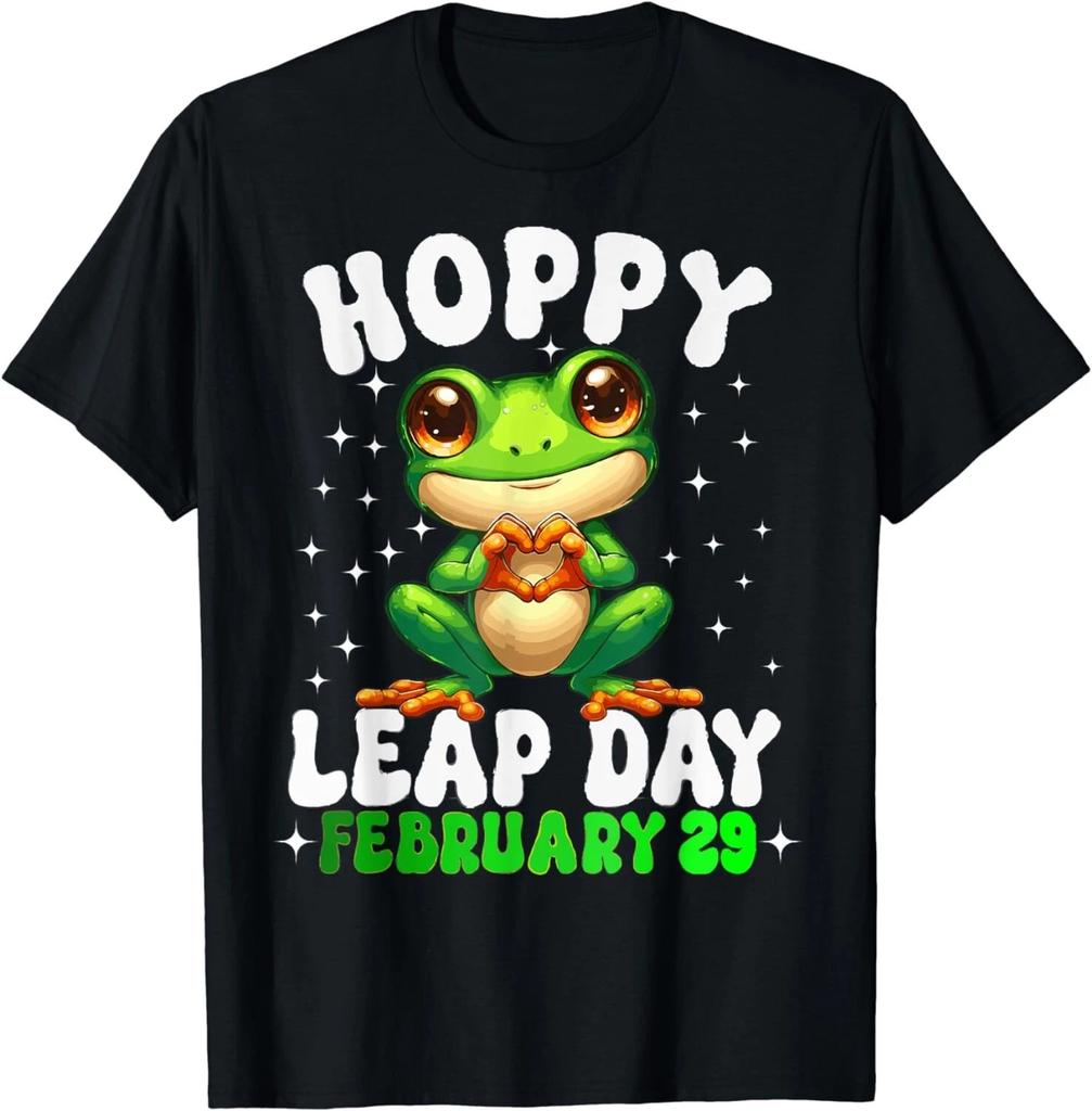 Funny Frog Hoppy Leap Day February 29 Leap Year Birthday Gift Unisex T-Shirt