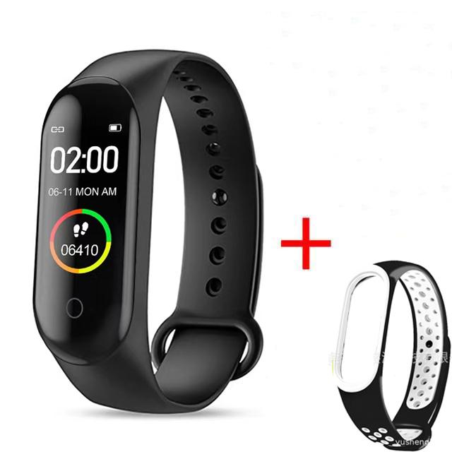 Водонепроницаемый M4 Смарт-часы Браслет Монитор артериального давления и сердечного ритма Смарт-браслет Фитнес-трекер Браслет для Android IOS