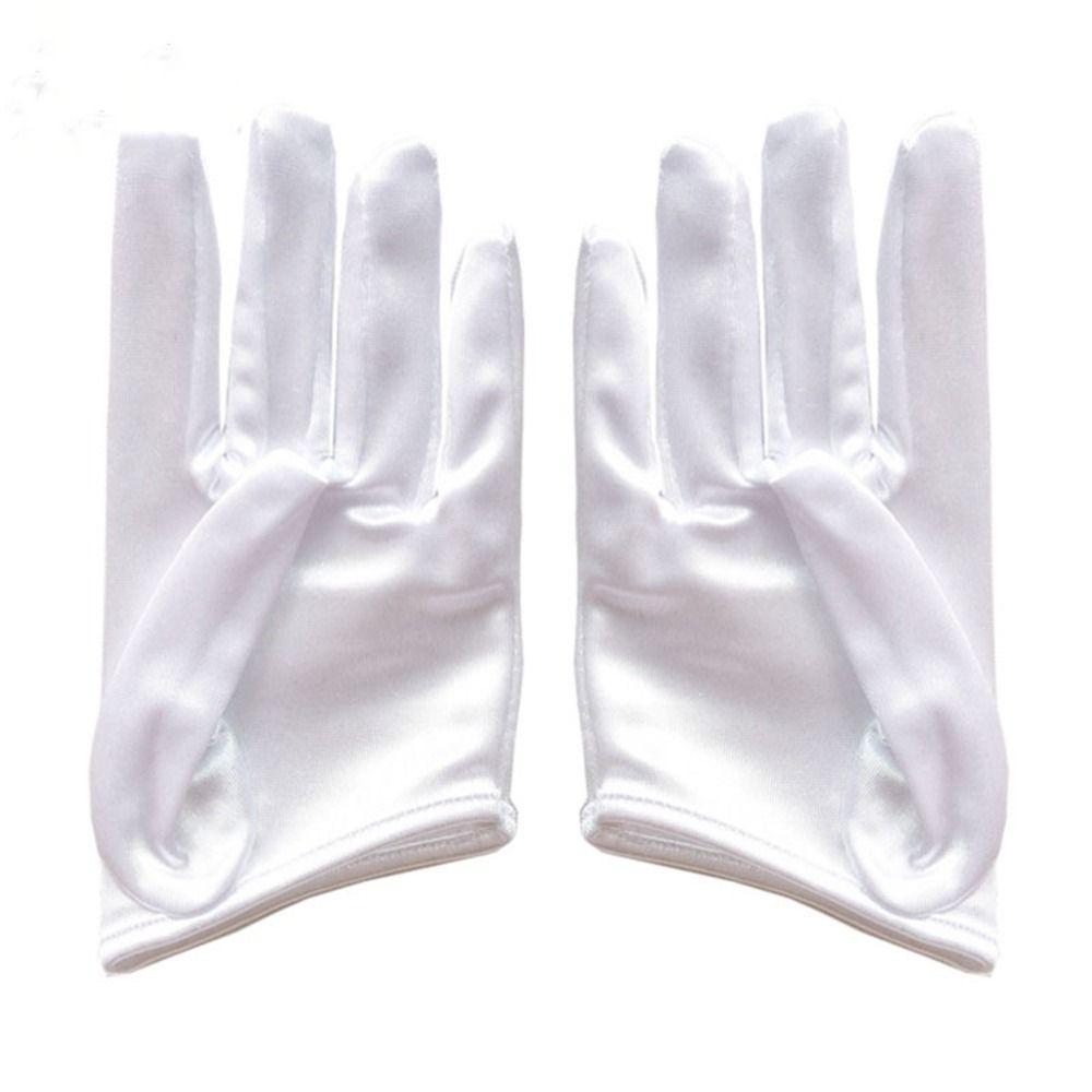 Cosplay Gloves Stage Performance Gloves Satin Gloves Lolita Mittens Women Gloves Half Palm Gloves