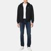 Calvin Klein Мужская куртка с капюшоном на молнии с длинным рукавом и логотипом-буквой 4RE516G-UB1