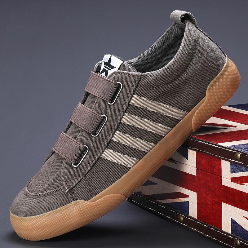 Классические парусиновые туфли мужские туфли на плоской подошве мужские вулканизированные кроссовки мужские весенние пары студенческие повседневные туфли на шнуровке