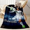 Ronaldo's Skillful Kick Blanket Ultra-Soft Perfect for Livingroom Office Sofa All-Season Use Playful Design Suitable for Gifting Relatives and Friends