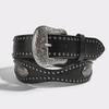 Korean Style Wide Waistband Metal Buckle Y2K Girl Waistband Simple PU Leather Rivet Belt  Men