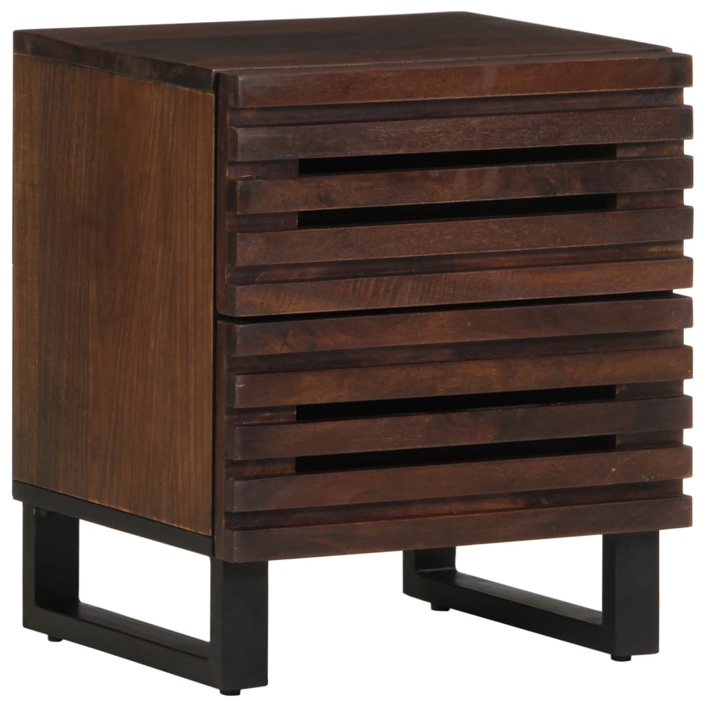 Nightstands 2 Pcs. 40x34x46 cm Solid Mango Wood