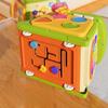 Baby Cute Activity Cube For Toddlers Ages 0-2 Cartoon Activity Play Cube With Music Educational Learning Toys