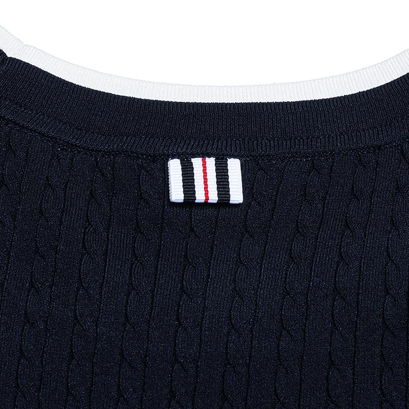 Fila Мода Наследие Простой Универсальный Приятный для Кожи Мягкий Короткий Рукав Платье Женские платья F11W638328FDB