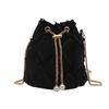 Stylish Korean Denim Bucket Bag With Versatile Large Capacity For Casual Outings