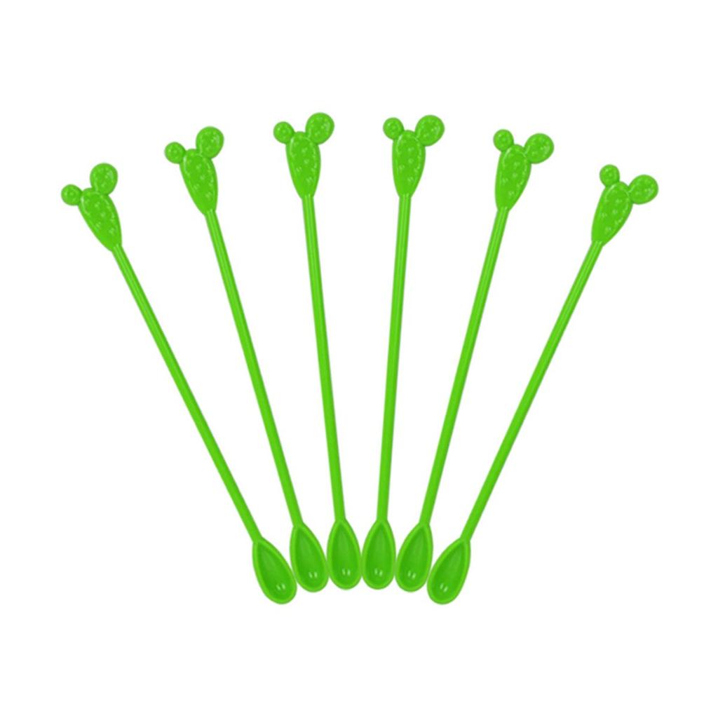Flamingo Cactus Hawaiian Tropical Cocktail Tool Mixing Sticks Coffee Stirrer Swizzle Sticks