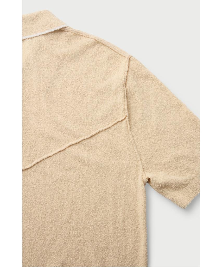 IRO Baranco Button Collar Short Sleeve Knit Irwam26016Bex