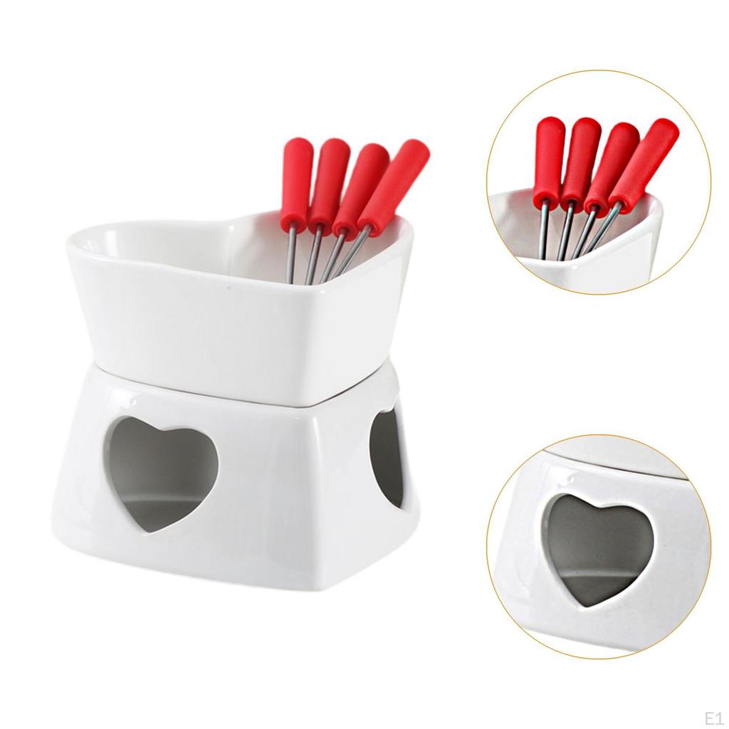 - Подогреватель для чайника-чаши «Огонь» своими руками, украшение для творчества с 4 вилками, мини-фондюшницей для масла на День святого Валентина